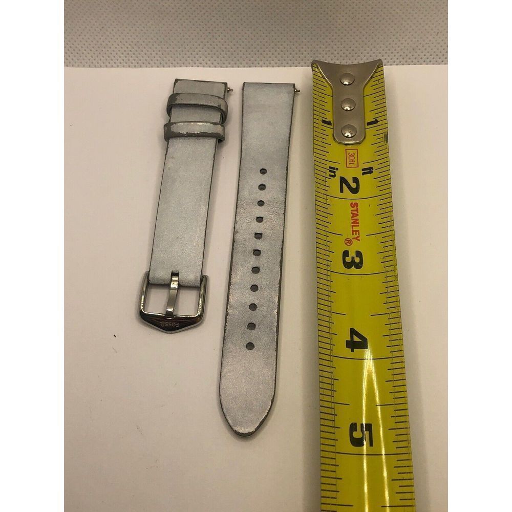 Authentic Fossil Watch Full Band 2piece Rubber Strap 18mm EZ21